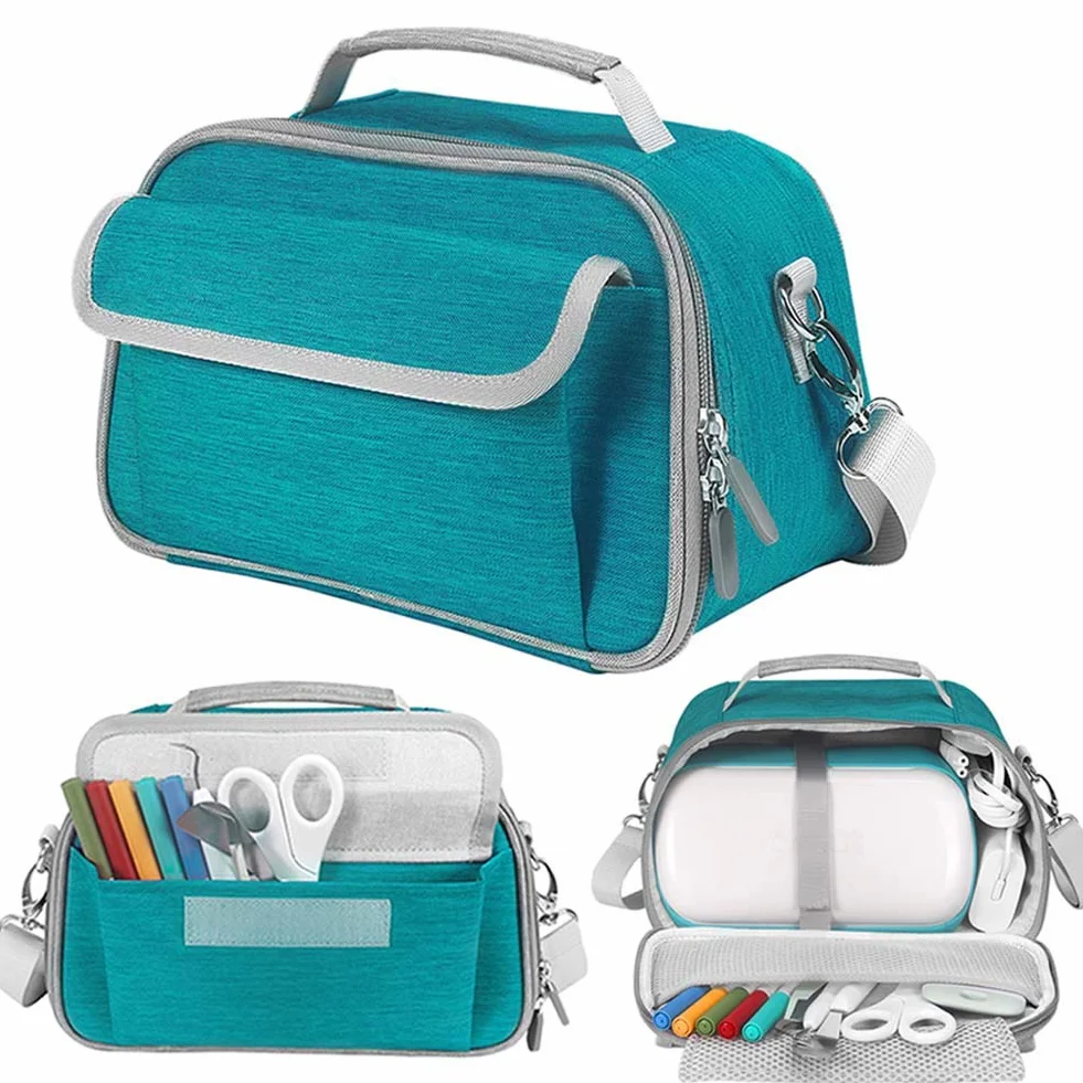 LEFOR·Z Custodia per il trasporto compatibile con Cricut Joy,Accessori Cricut Joy,borsa portatile compatibile con accessori per set di penne artigianali e set di strumenti base (verde)