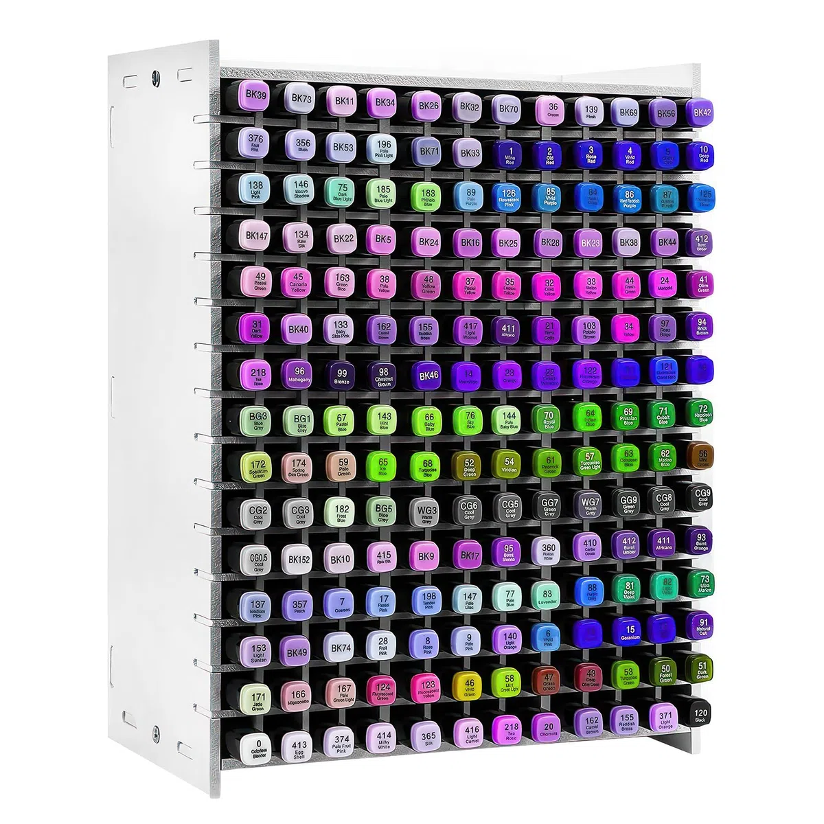 Organizer per 180 Pennarelli, Divisore Rimovibile, Portapenne, Portamatite Colorate, Forniture Artistiche